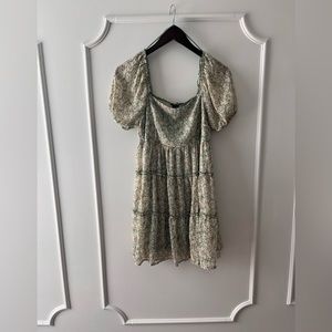 Jun & Ivy Puff Sleeve Floral Mini Dress